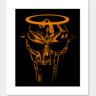 MF Doom Mask Angel Orange Posters and Art